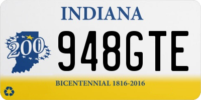 IN license plate 948GTE