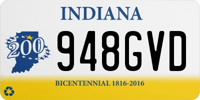 IN license plate 948GVD