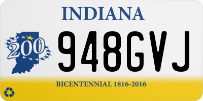 IN license plate 948GVJ