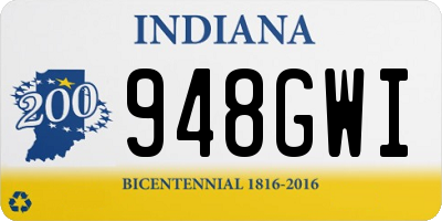 IN license plate 948GWI