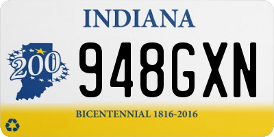 IN license plate 948GXN