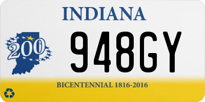 IN license plate 948GY