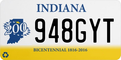 IN license plate 948GYT