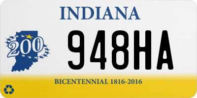 IN license plate 948HA