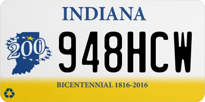IN license plate 948HCW