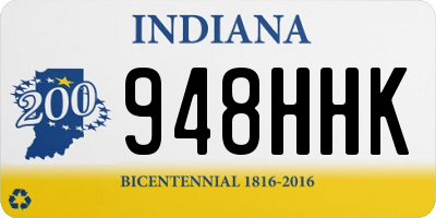 IN license plate 948HHK