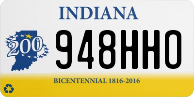 IN license plate 948HHO