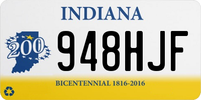 IN license plate 948HJF