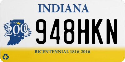 IN license plate 948HKN