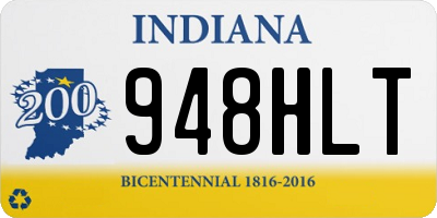 IN license plate 948HLT