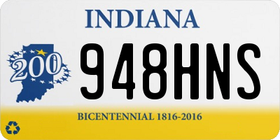 IN license plate 948HNS