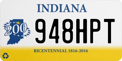 IN license plate 948HPT