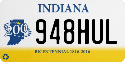 IN license plate 948HUL