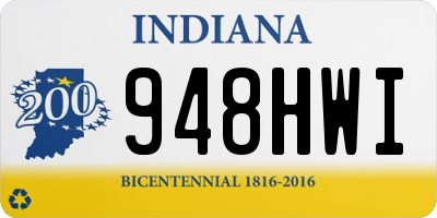 IN license plate 948HWI