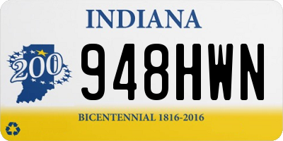 IN license plate 948HWN