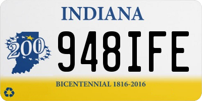 IN license plate 948IFE