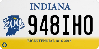 IN license plate 948IHO