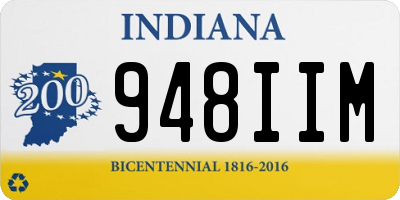 IN license plate 948IIM
