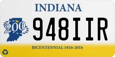 IN license plate 948IIR