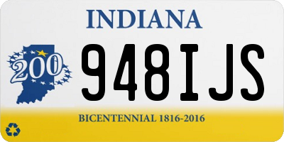 IN license plate 948IJS