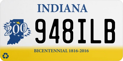 IN license plate 948ILB