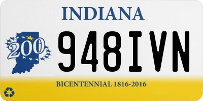 IN license plate 948IVN