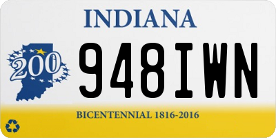 IN license plate 948IWN