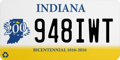 IN license plate 948IWT