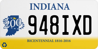 IN license plate 948IXD