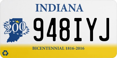 IN license plate 948IYJ