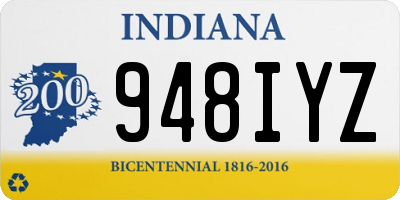 IN license plate 948IYZ