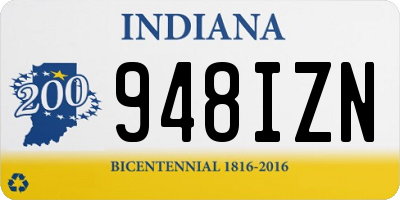 IN license plate 948IZN
