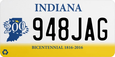 IN license plate 948JAG