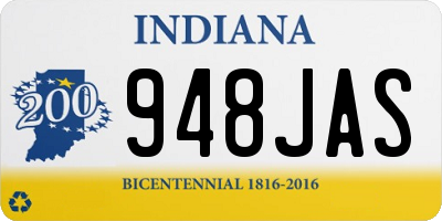 IN license plate 948JAS