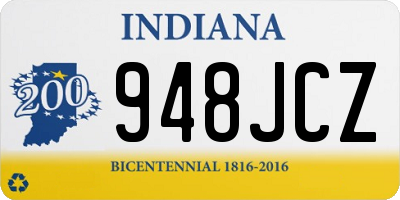 IN license plate 948JCZ