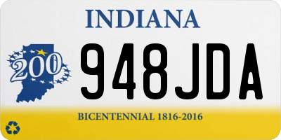 IN license plate 948JDA