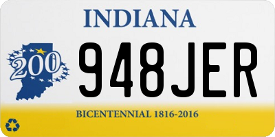 IN license plate 948JER