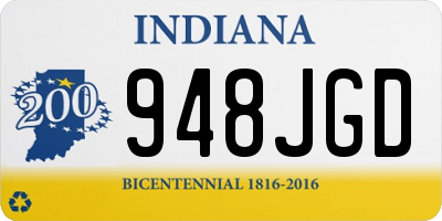 IN license plate 948JGD