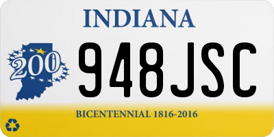 IN license plate 948JSC