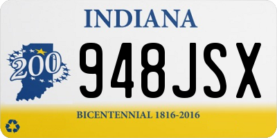 IN license plate 948JSX