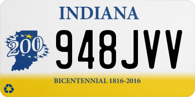 IN license plate 948JVV
