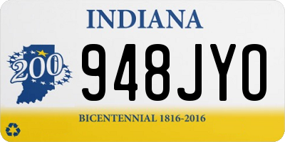 IN license plate 948JYO