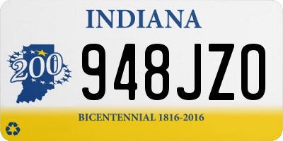 IN license plate 948JZO