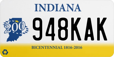 IN license plate 948KAK