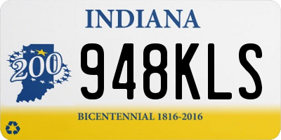 IN license plate 948KLS