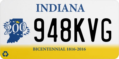 IN license plate 948KVG