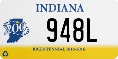 IN license plate 948L