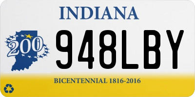 IN license plate 948LBY