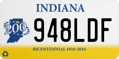 IN license plate 948LDF