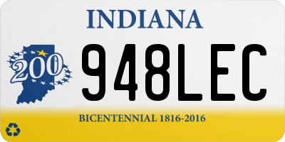 IN license plate 948LEC